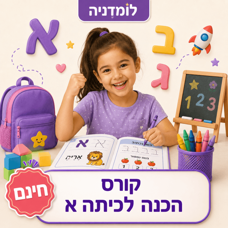 האות ל - מילים באות ל - דף צביעה לילדים