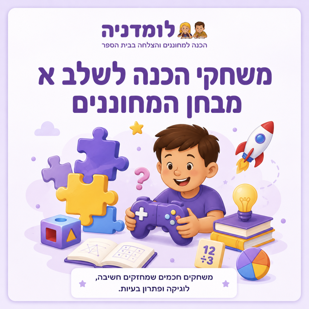 משחקי הכנה לשלב א של מבחן המחוננים